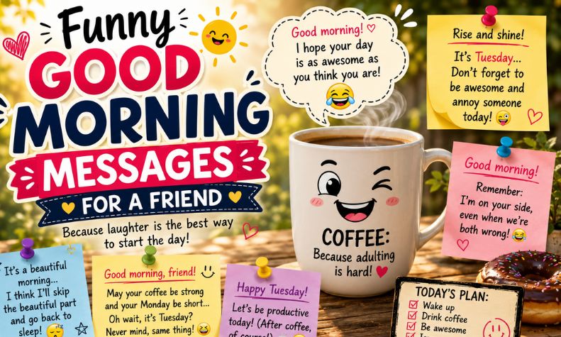 Funny Good Morning Messages for a Friend