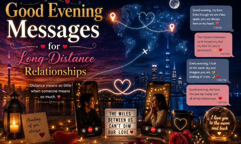 Good Evening Messages for Long-Distance Relationships