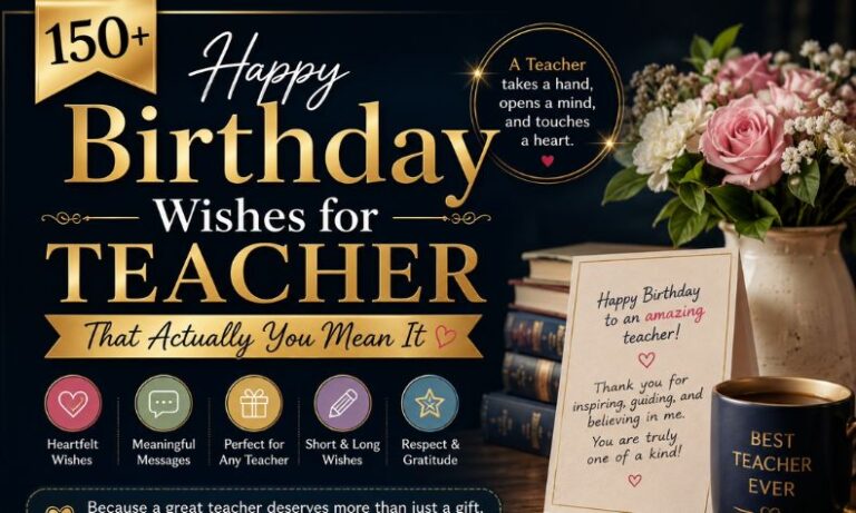 Happy Birthday Wishes for Teacher