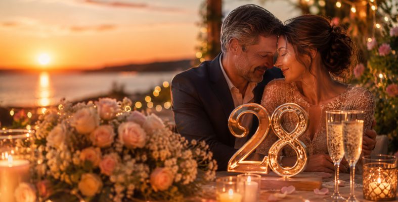 Heartfelt 28th Anniversary Wishes