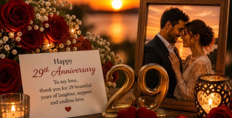 Heartfelt 29th Anniversary Wishes