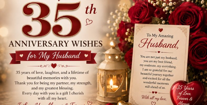 Heartfelt 35th Anniversary Wishes for Husband