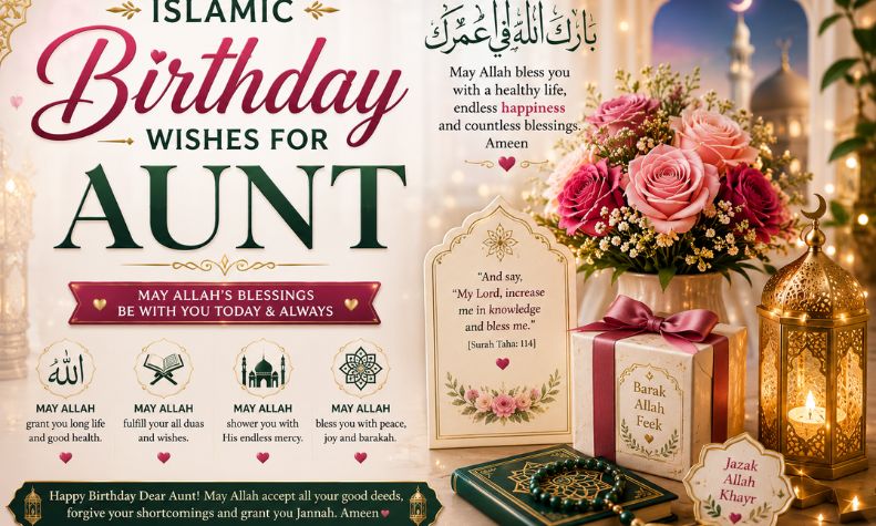 Islamic Birthday Wishes for Aunt