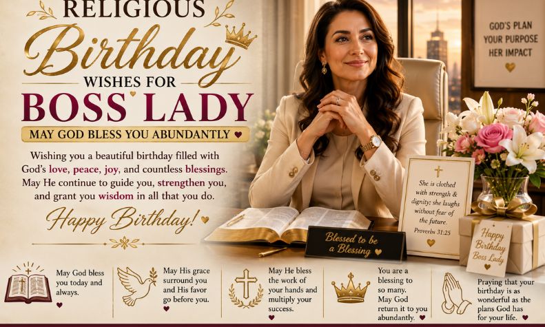 Religious Birthday Wishes for Boss Lady