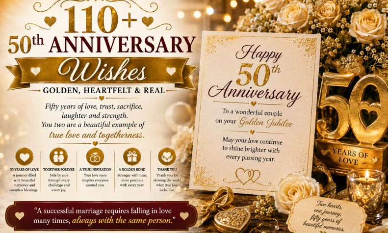 50th Anniversary Wishes