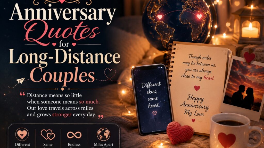 Anniversary Quotes for Long-Distance Couples