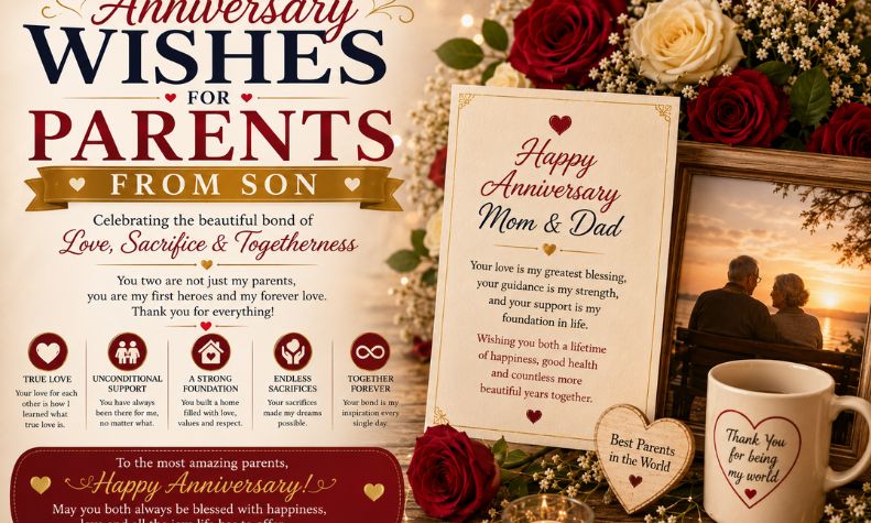 Anniversary Wishes for Parents from Son