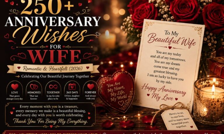 Anniversary Wishes for Wife 