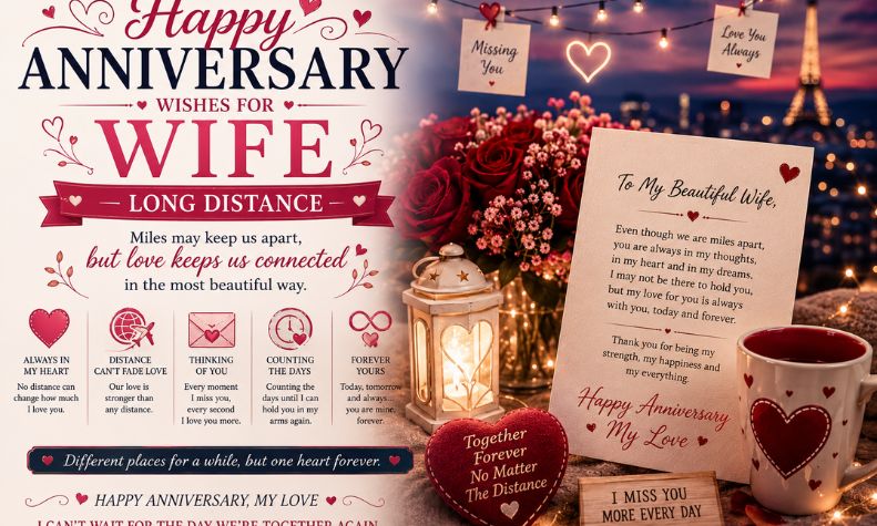 Anniversary Wishes for Wife — Long Distance