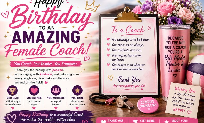 Birthday Wishes for Female Coach