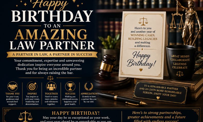 Birthday Wishes for Law Partner