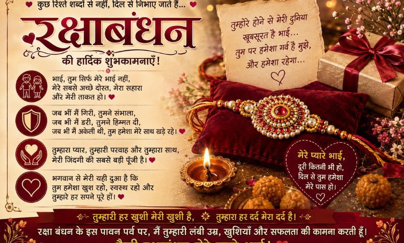 Emotional Raksha Bandhan Wishes for Brother