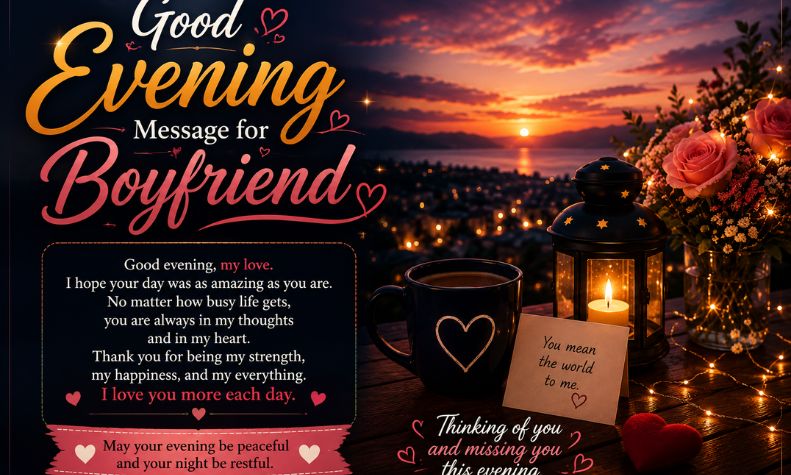 Good Evening Message for Boyfriend