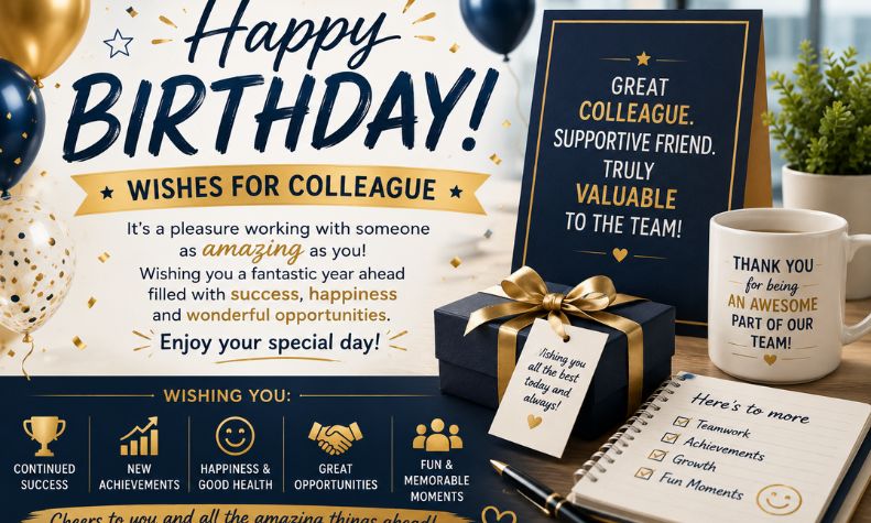 Happy Birthday Wishes for Colleague