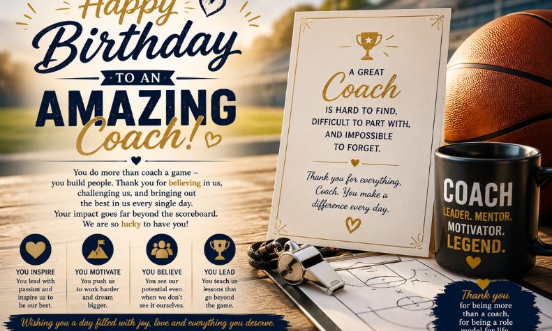Heartfelt Birthday Wishes for Coach