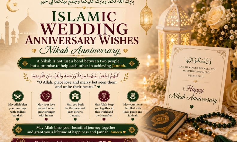 Islamic Wedding Anniversary Wishes — Nikah Anniversary