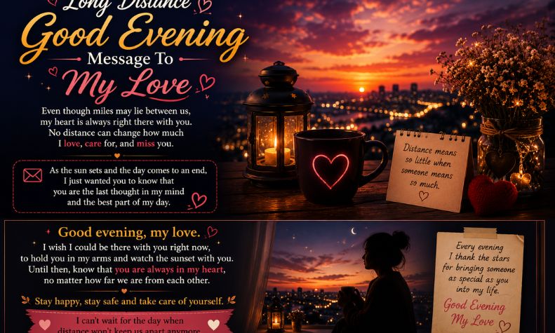 Long Distance Good Evening Message To My Love