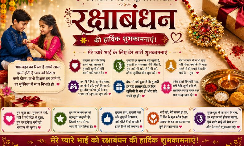 Raksha Bandhan Wishes for Brother in Hindi