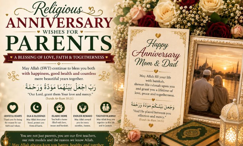 Religious Anniversary Wishes for Parents