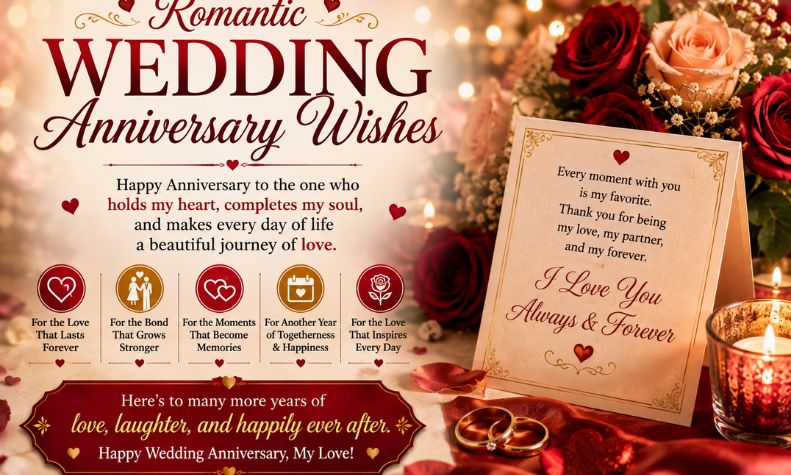 Romantic Wedding Anniversary Wishes