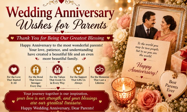 Wedding Anniversary Wishes for Parents