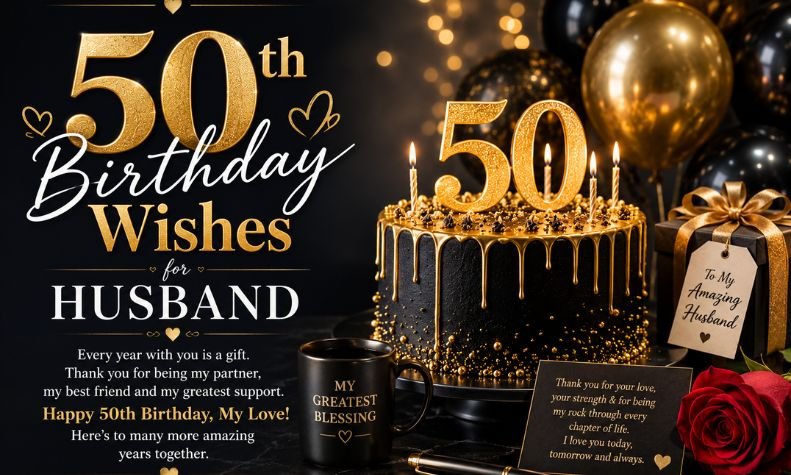 50th Birthday Wishes for Husband
