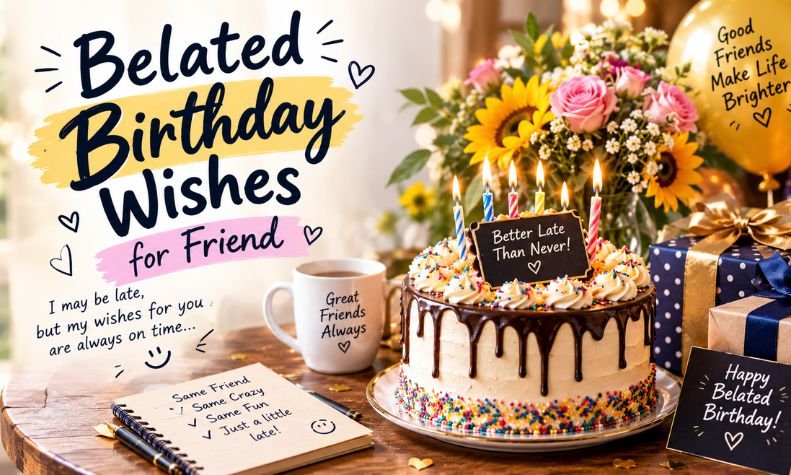 Belated Birthday Wishes for Friend