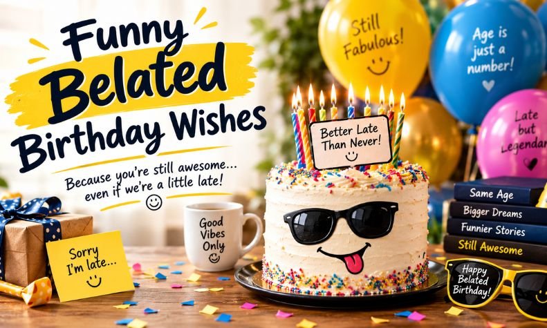 Funny Belated Birthday Wishes