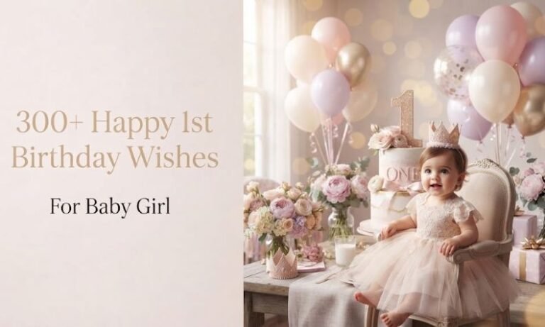 Happy 1st Birthday Wishes for Baby Girl