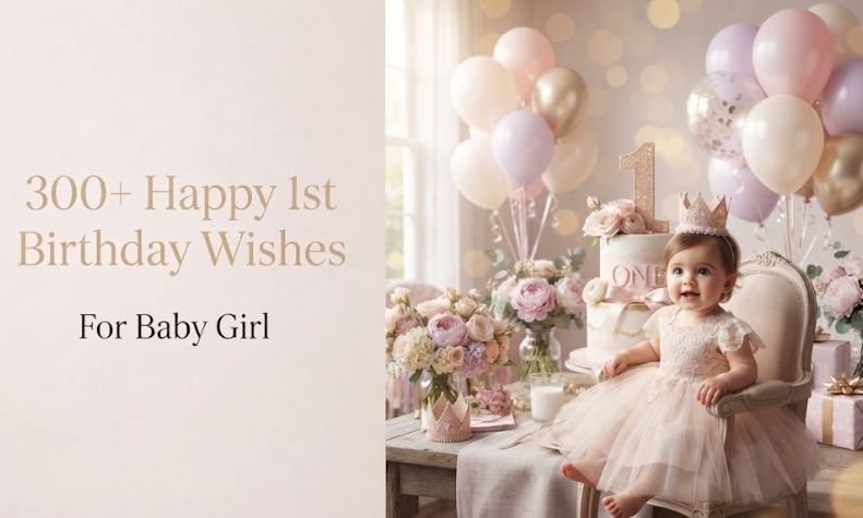 Happy 1st Birthday Wishes for Baby Girl