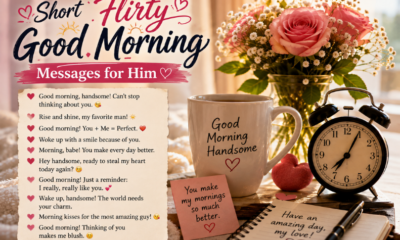 Short Flirty Good Morning Messages for Him