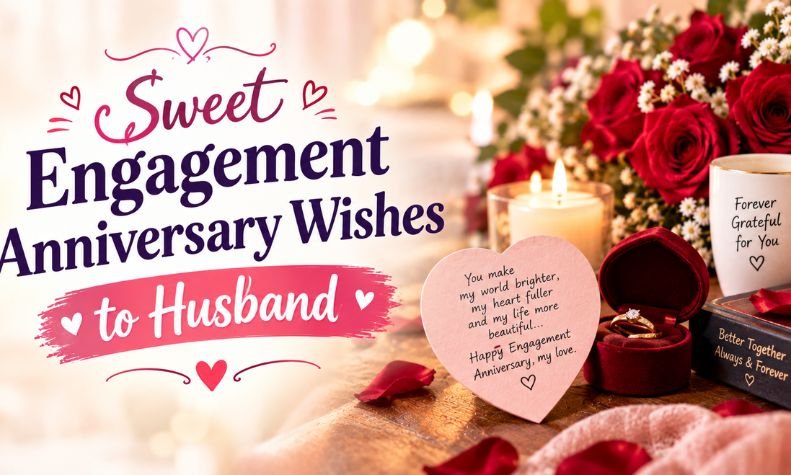 Sweet Engagement Anniversary Wishes to Husband